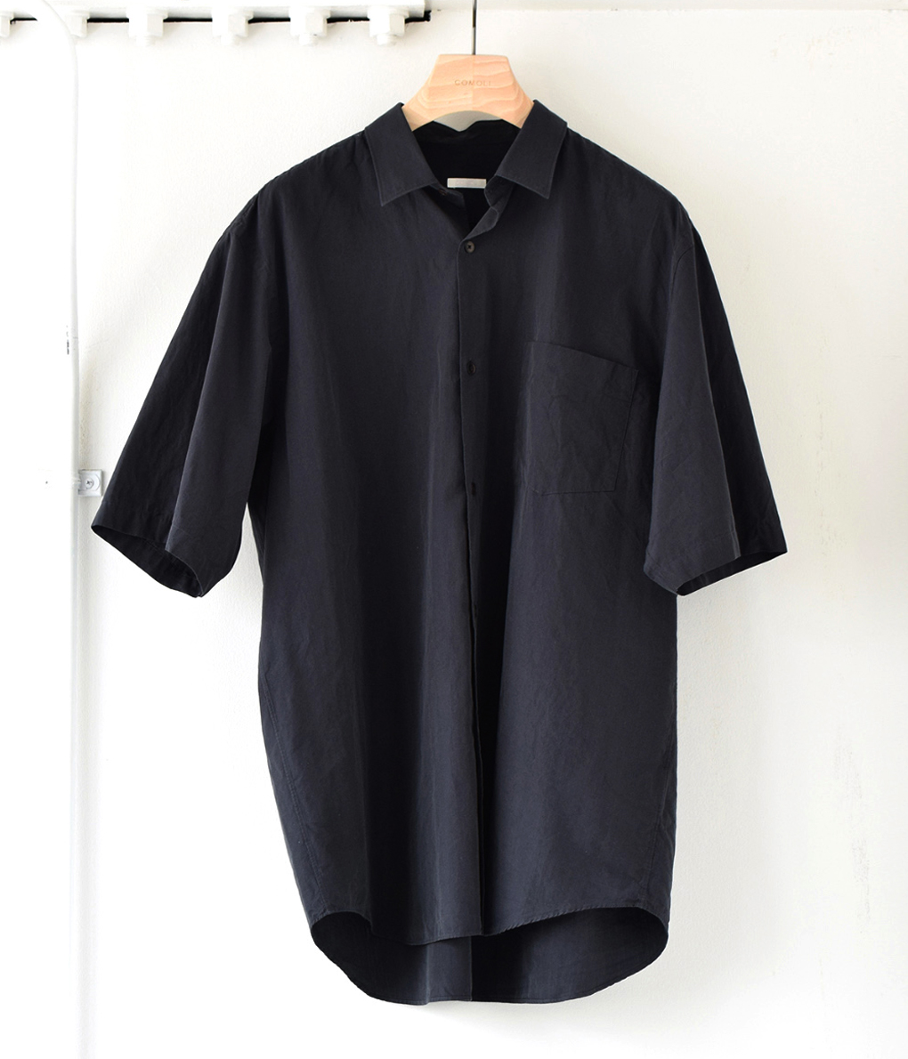 【国内正規品】comoli 20SS ベタシャン　オープンカラーシャツ カーキ3
