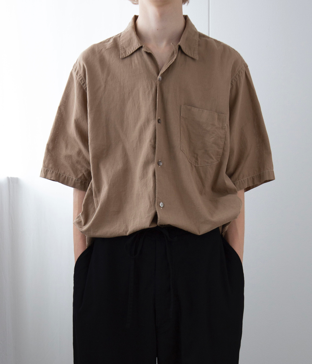 美品】COMOLI オープンカラー半袖シャツ コモリシャツ - シャツ