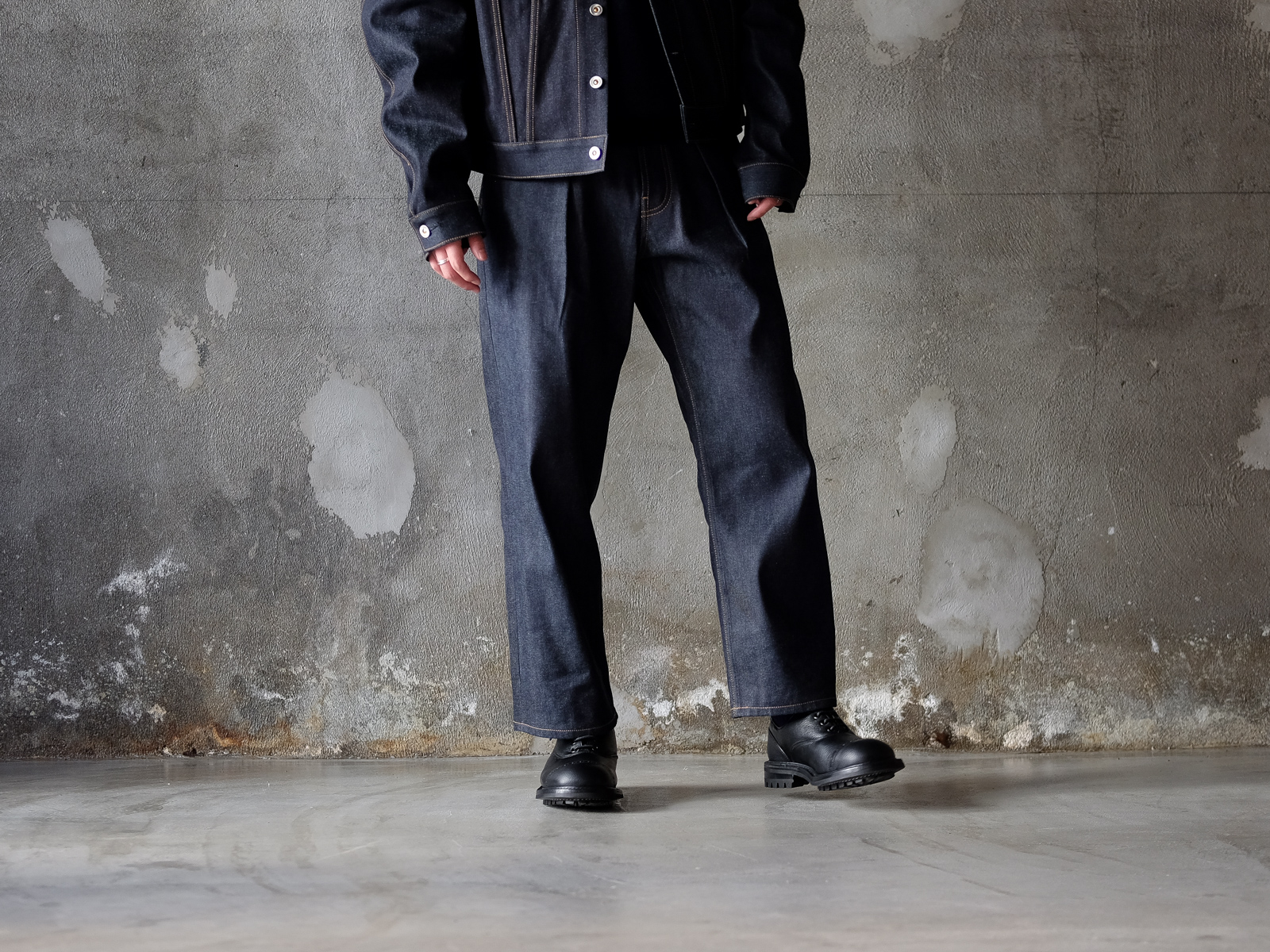 【未使用定価以下】HERILL CASHMERE DENIM JACKETジャケット/アウター