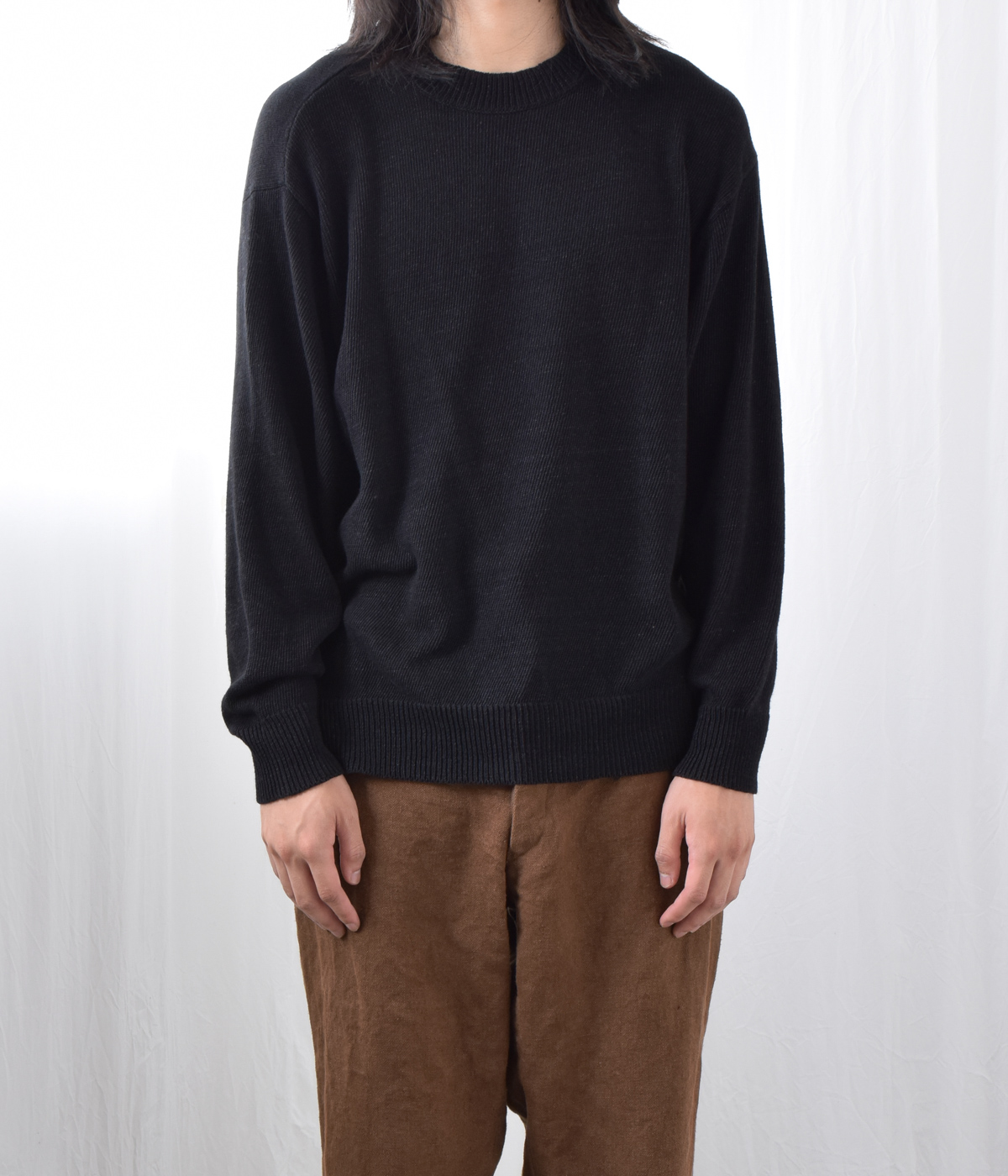 comoli インディゴクルーネックニット 20ss www.krzysztofbialy.com