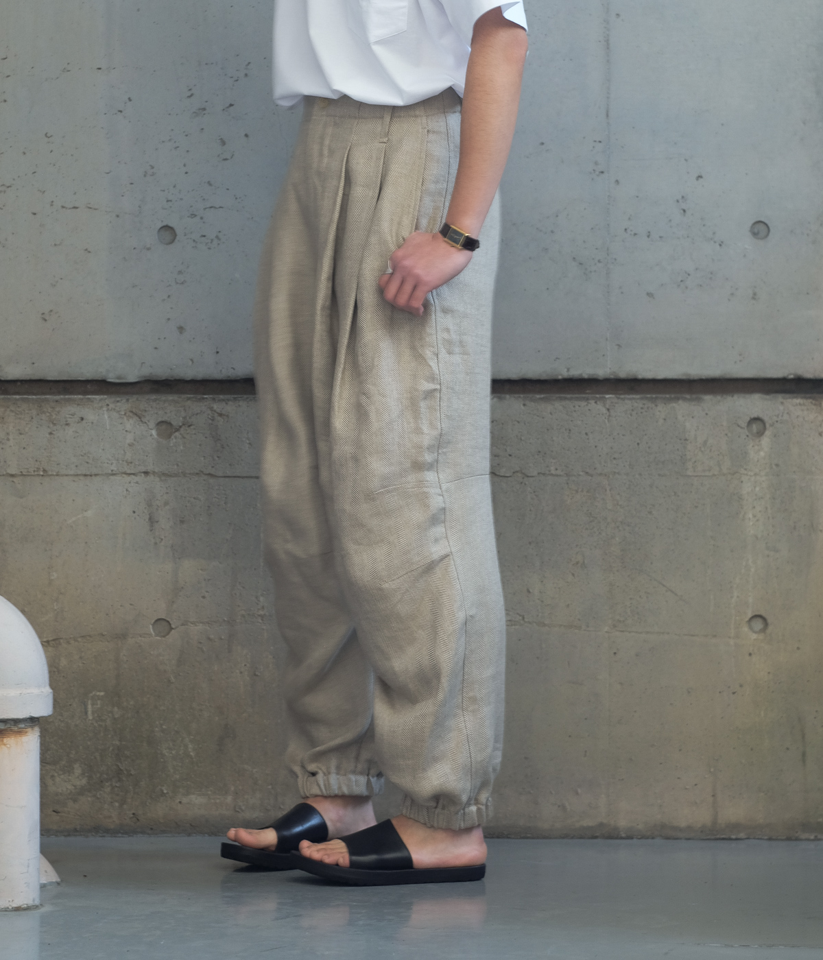 HED MAYNER 21SS BELTED PANT - スラックス