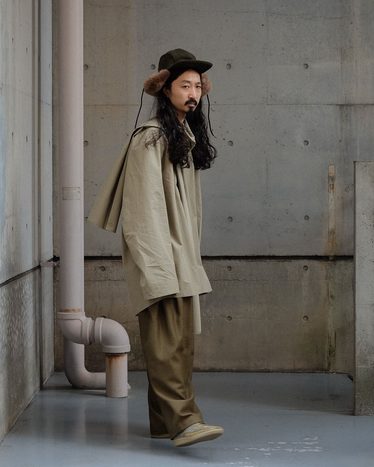 21AW HED MAYNER ELONGATED TROUSERS スラックス