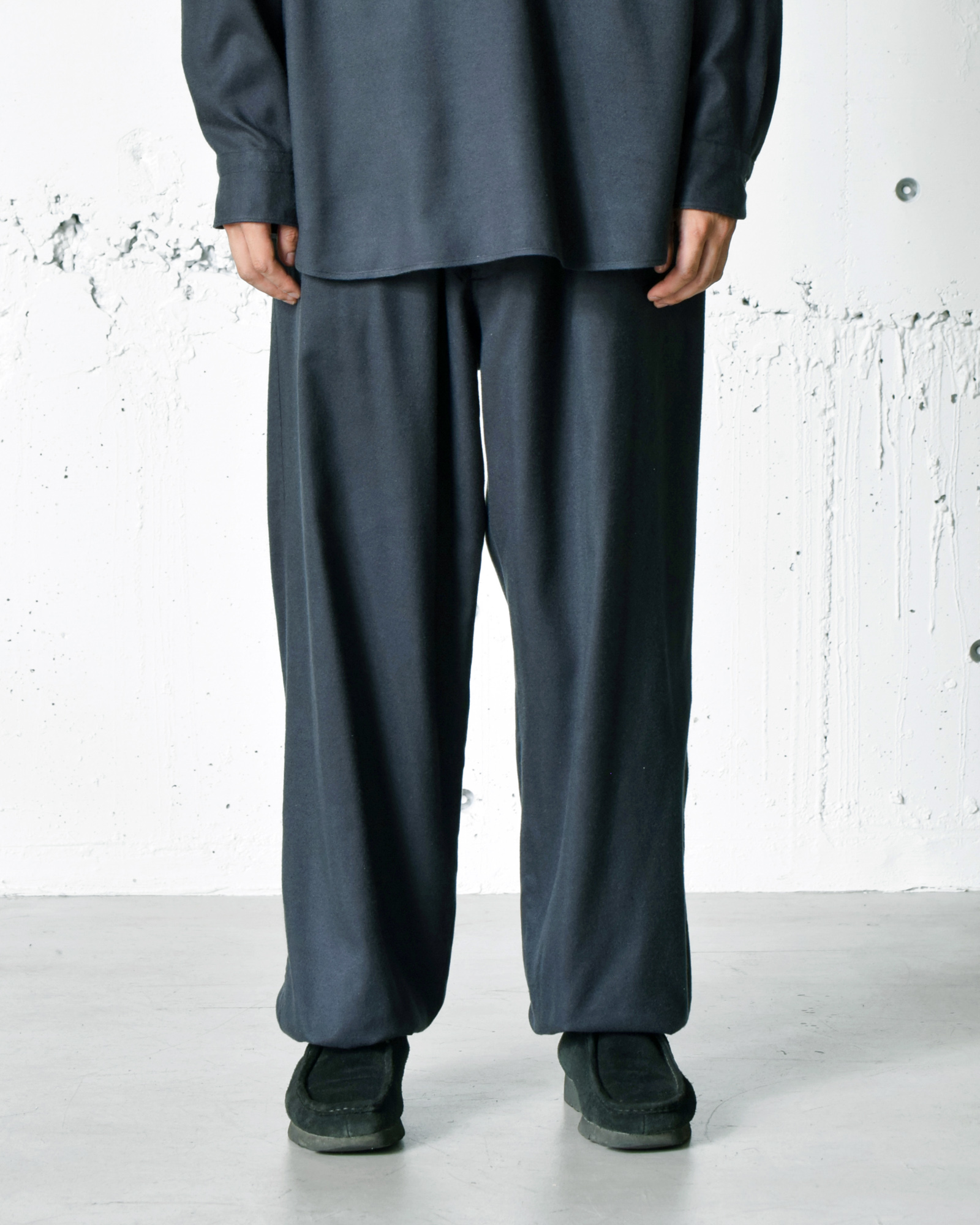 comoli 21ss リネンコットンドローストリングパンツ size2 | www.tspea.org