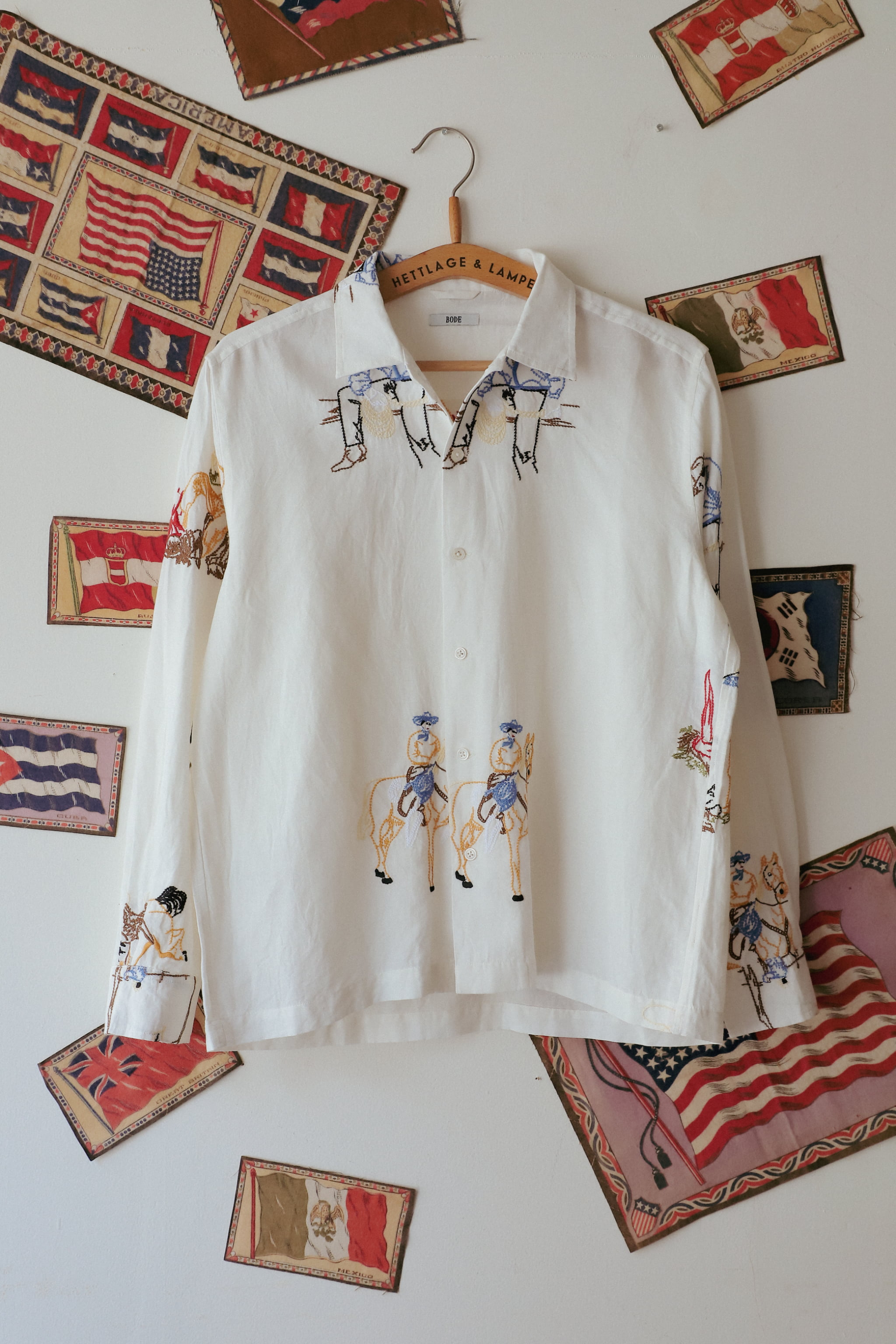 BODE embroidery L/S shirt