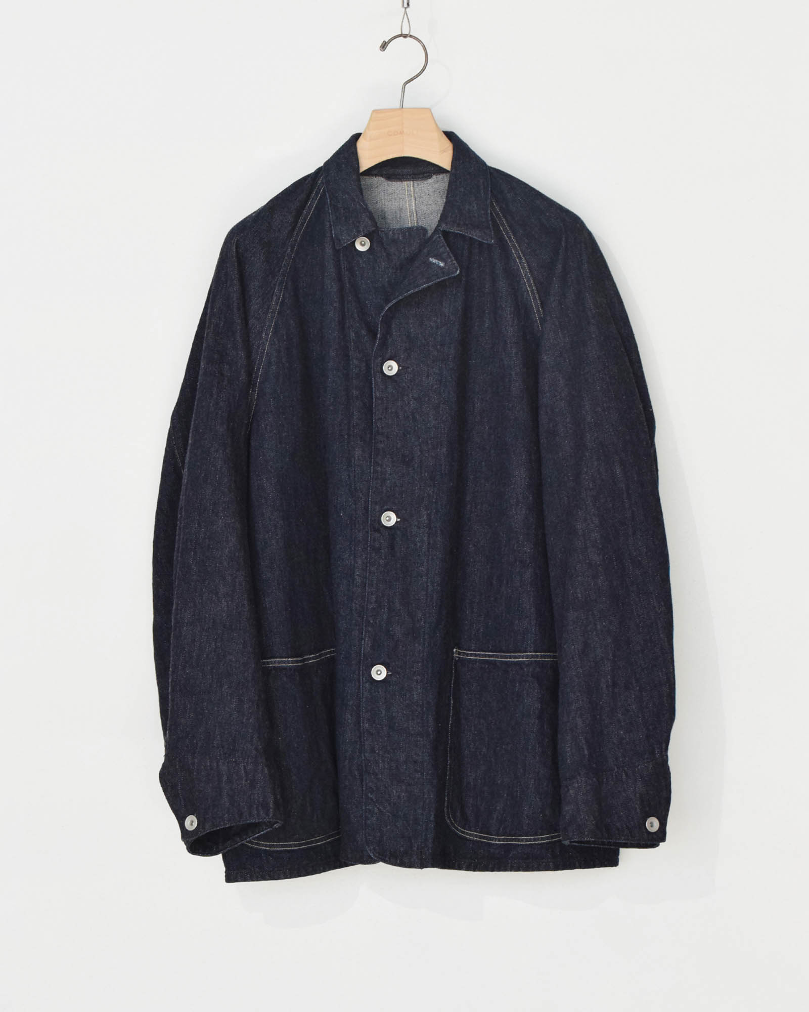 定価4.6万 COMOLI デニム ワークジャケット 黒 3 カバーオール COMOLI ⁄ コモリ | デニム ワークジャケット - Navy | 通販 - 正規取扱