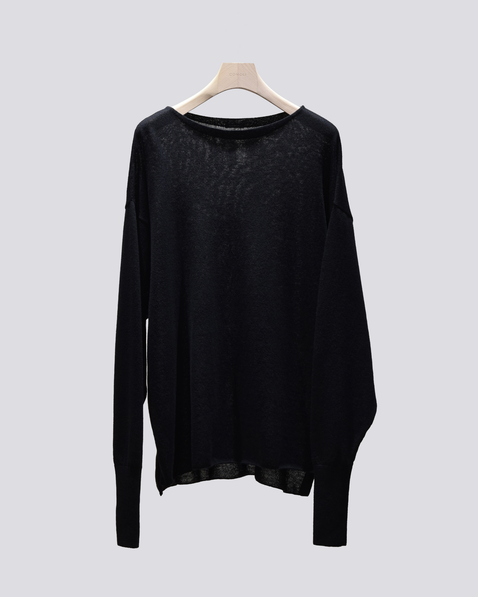 COMOLI 24SS ウール和紙コモリニット　新品未使用タグ付き 24ss comoli ウール和紙コモリニット チャコール